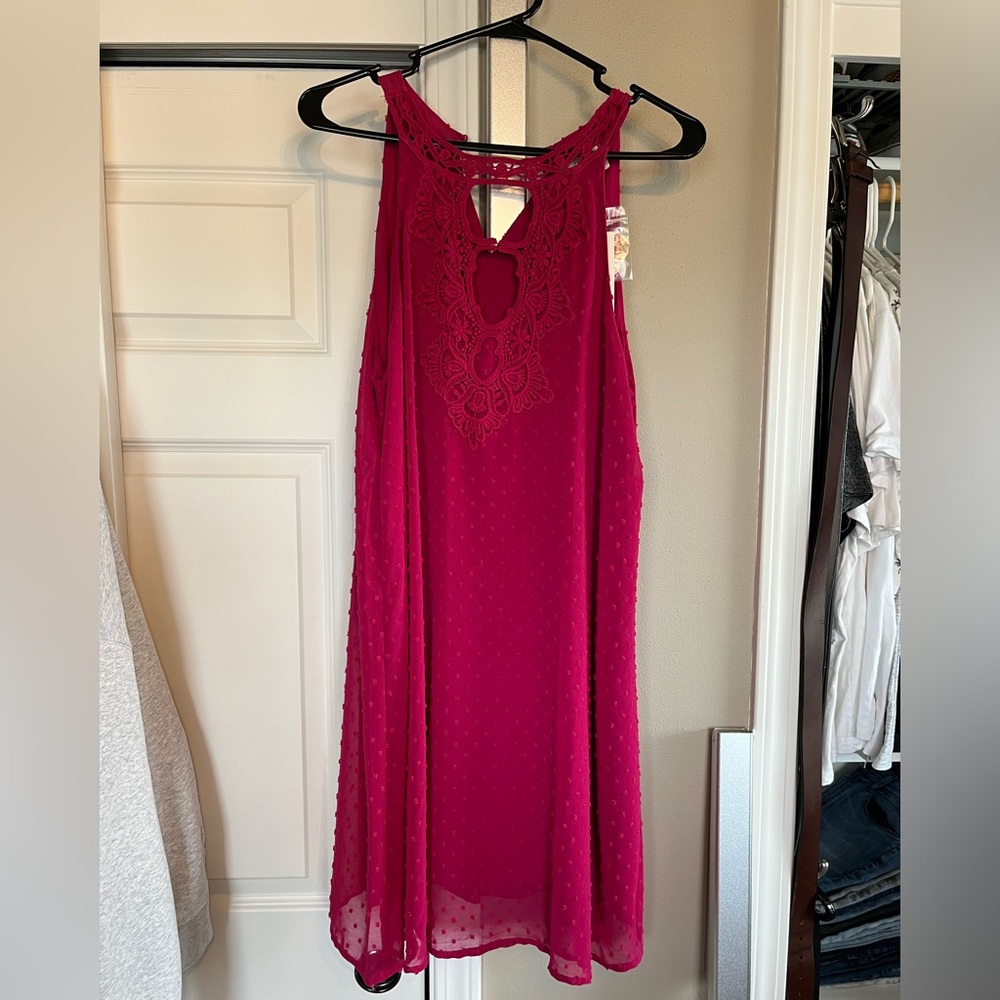 Francesca’s fuscia pink dress NWT
